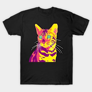 Cat Bengal Pop Art - Cat Lover Gift T-Shirt